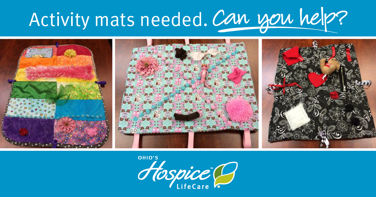 Activity mats needed. Can you help?