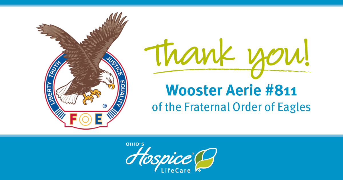 Thank you! Wooster Aerie #811 of the Fraternal Order of Eagles
