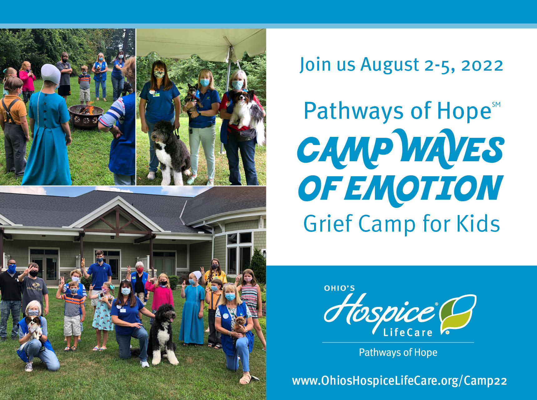 Pathways of Hope Camp Waves of Emotion Grief Camp for Kids 2022