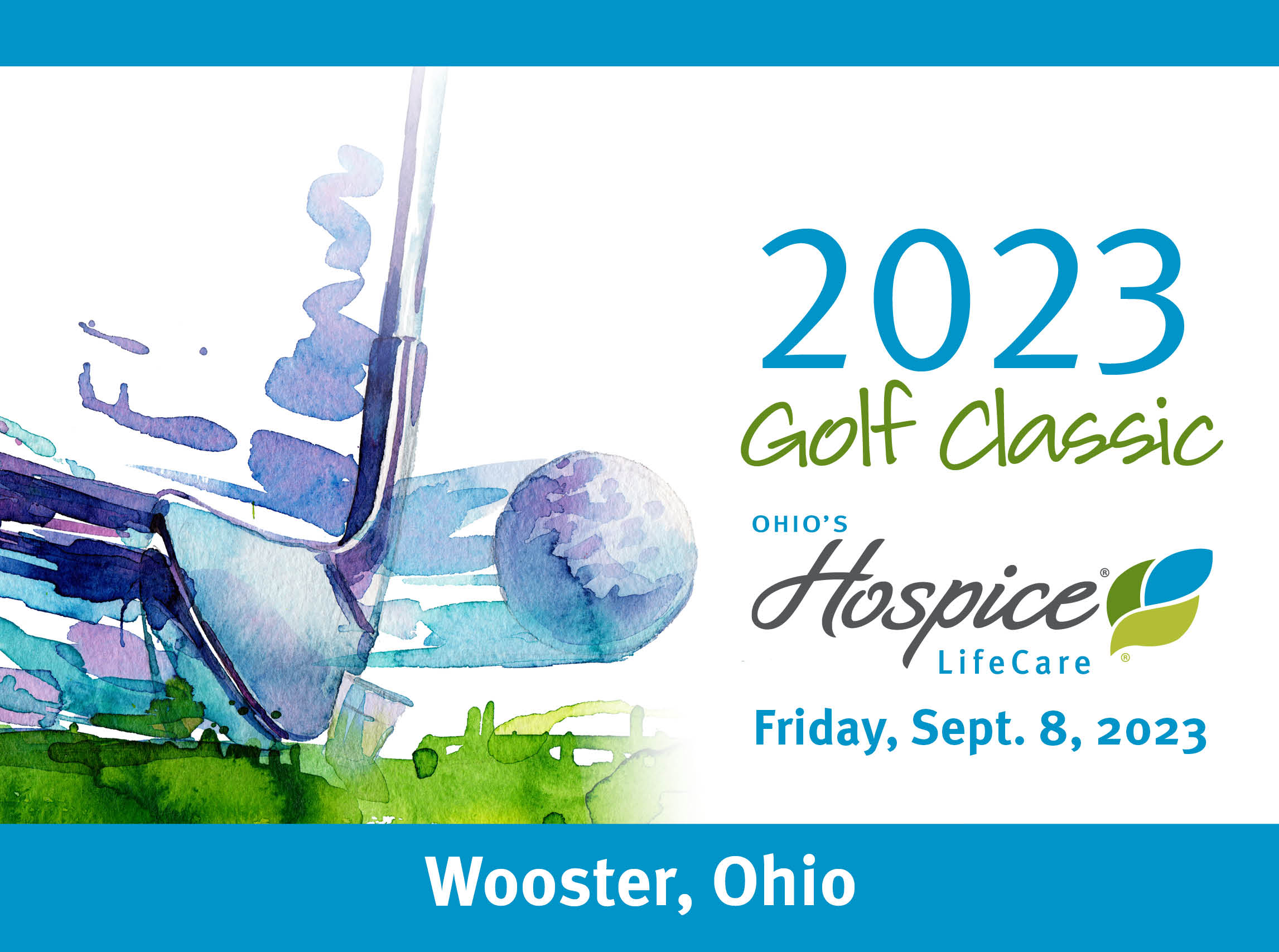 2023 Golf Classic Ohio's Hospice LifeCare Friday, September 8, 2023. Wooster, Ohio